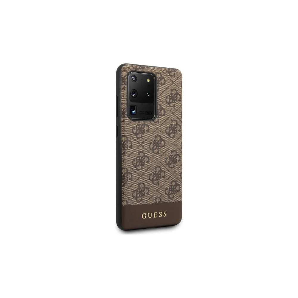 Hurtownia GSM - Etui Guess GUHCS69G4GLBR Samsung Galaxy S20 Ultra G988 hnědý/brown hard case 4G Stripe Collection - GUE494BR - {ean13} - Hurt