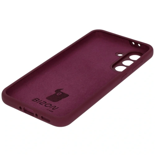 Silikonowe etui Bizon Soft Case do Samsung Galaxy A36 5G ciemnofioletowe