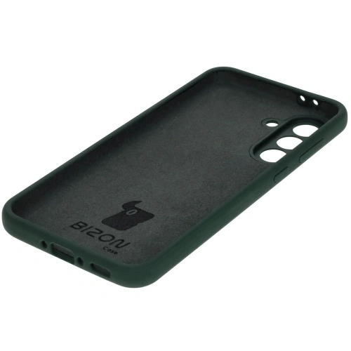 Silikonowe etui Bizon Soft Case do Samsung Galaxy A36 5G ciemnozielone