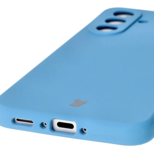 Silikonowe etui Bizon Soft Case do Samsung Galaxy A36 5G niebieskie
