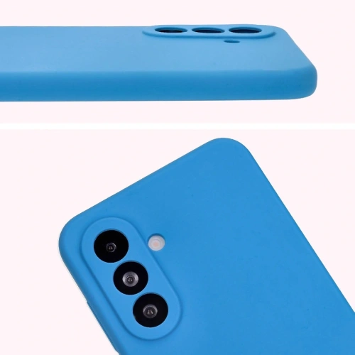 Silikonowe etui Bizon Soft Case do Samsung Galaxy A36 5G niebieskie