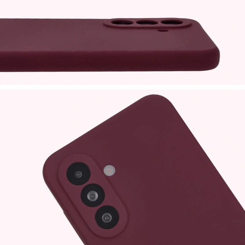 Silikonowe etui Bizon Soft Case do Samsung Galaxy A56 5G ciemnofioletowe