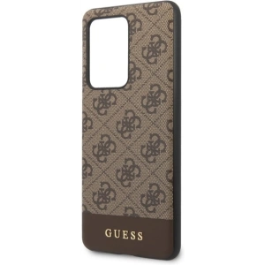 Hurtownia GSM - Etui Guess GUHCS69G4GLBR Samsung Galaxy S20 Ultra G988 braun/brown hard case 4G Stripe Collection - GUE494BR - {ean13} - Hurt