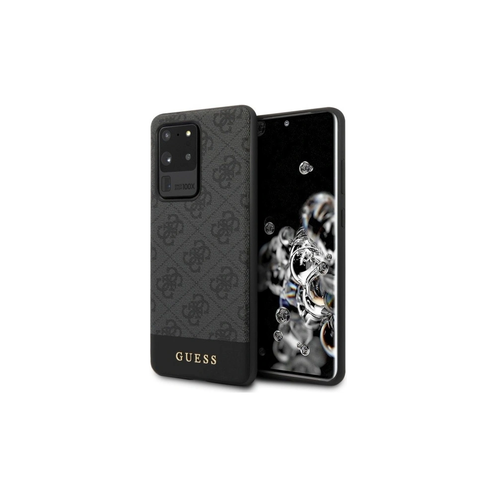 Wholesale Guess GUHCS69G4GLGR Samsung Galaxy S20 Ultra G988 grey hard case 4G Stripe Collection - GUE495GRY - {ean13} - Hurt