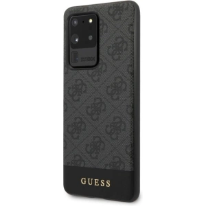 Hurtownia GSM - Etui Guess GUHCS69G4GLGR Samsung Galaxy S20 Ultra G988 grau/grey Hard Case 4G Stripe Collection - GUE495GRY - {ean13} - Hurt