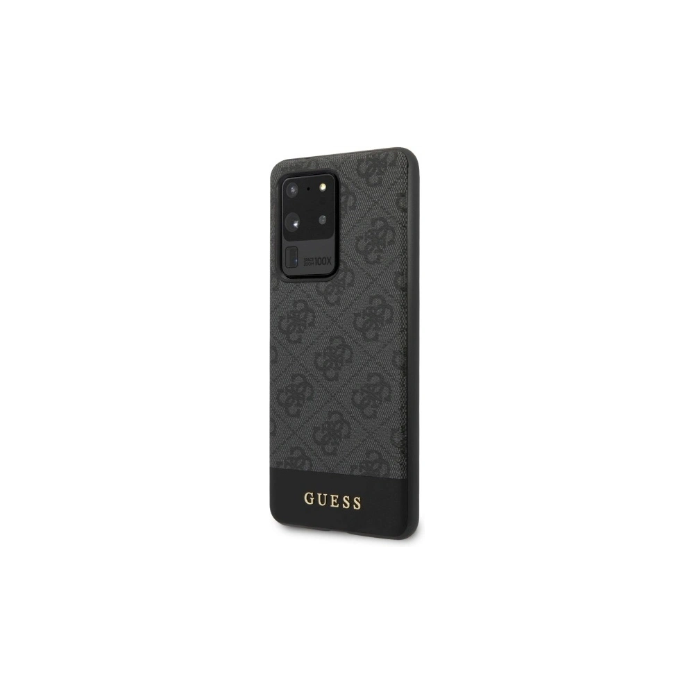Hurtownia GSM - Etui Guess GUHCS69G4GLGR Samsung Galaxy S20 Ultra G988 gri/hard case 4G Stripe Collection - GUE495GRY - {ean13} - Hurt