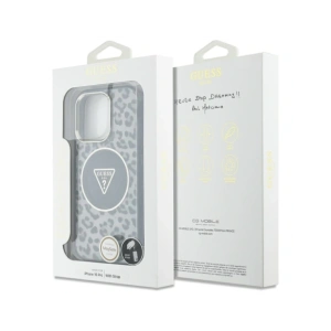 Hurtownia GSM - Etui Guess HC IML Leopard Triangle Cord Strap do Apple iPhone 16 Pro MagSafe černé - GUE4361 - {ean13} - Hurt