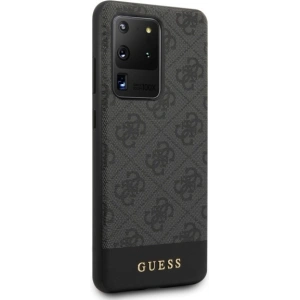 Hurtownia GSM - Etui Guess GUHCS69G4GLGR Samsung Galaxy S20 Ultra G988 grau/grey Hard Case 4G Stripe Collection - GUE495GRY - {ean13} - Hurt