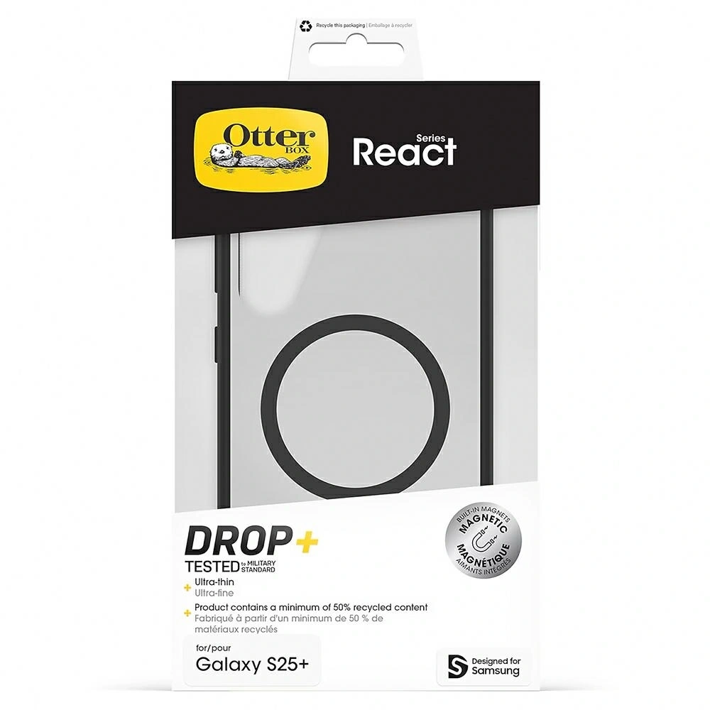 Hurtownia GSM - Etui Samsung Otterbox React Magnet do Galaxy S25+ Plus czarny - SMG1288 - {ean13} - Hurt