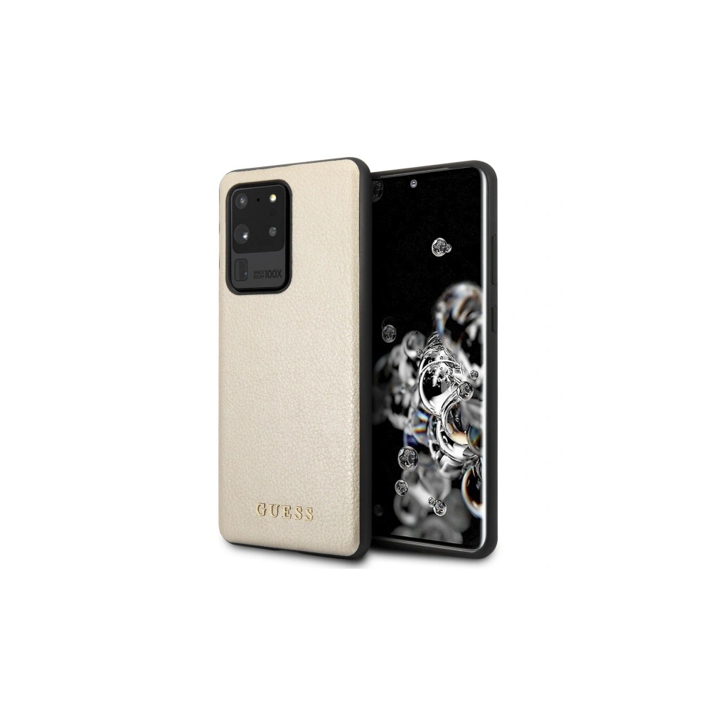 Hurtownia GSM - Etui Guess GUHCS69IGLGO Samsung Galaxy S20 Ultra G988 zlatý/zlatá tvrdý obal Iridescent - GUE496GLD - {ean13} - Hurt