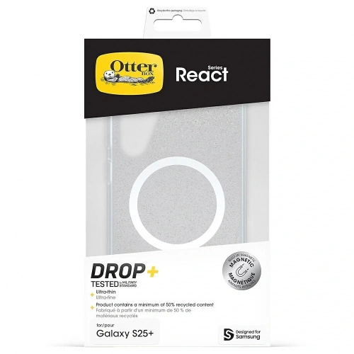 Etui Samsung Otterbox React Magnet do Galaxy S25+ Plus stardust