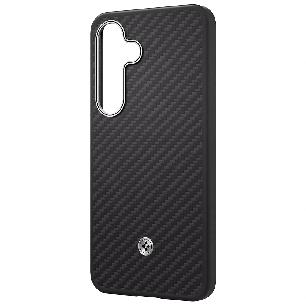 Hurtownia GSM - Etui Samsung Spigen Enzo Aramid Magnet do Galaxy S25+ Plus černá-stříbrná - SMG1291 - {ean13} - Hurt