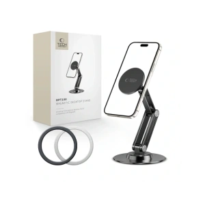 Hurtownia GSM - Uchwyt na biurko z blaszkami magnetickými Tech-Protect DPT100 Universal Magnetic MagSafe Phone Desktop Stand Černý - THP3908 - {ean13} - Hurt
