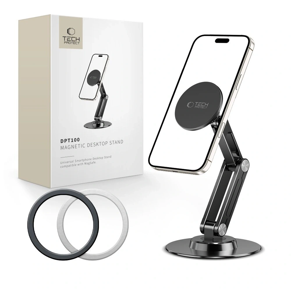 Hurtownia GSM - Tech-protect Dpt100 Universal Magnetic Magsafe Phone Desktop Stand Black - THP3908 - {ean13} - Hurt