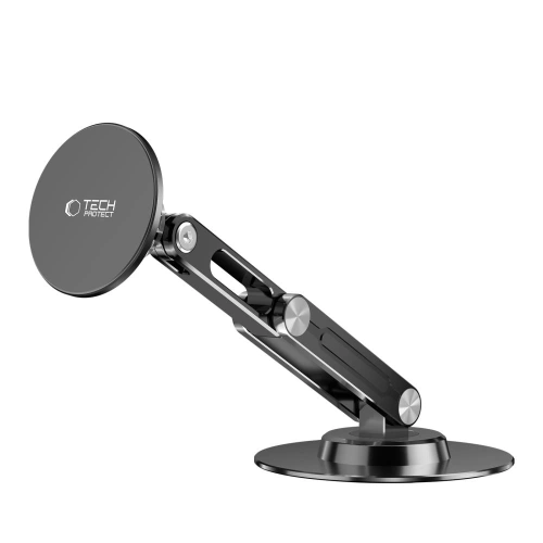 Uchwyt na biurko z blaszkami magnetycznymi Tech-Protect DPT100 Universal Magnetic MagSafe Phone Desktop Stand Black