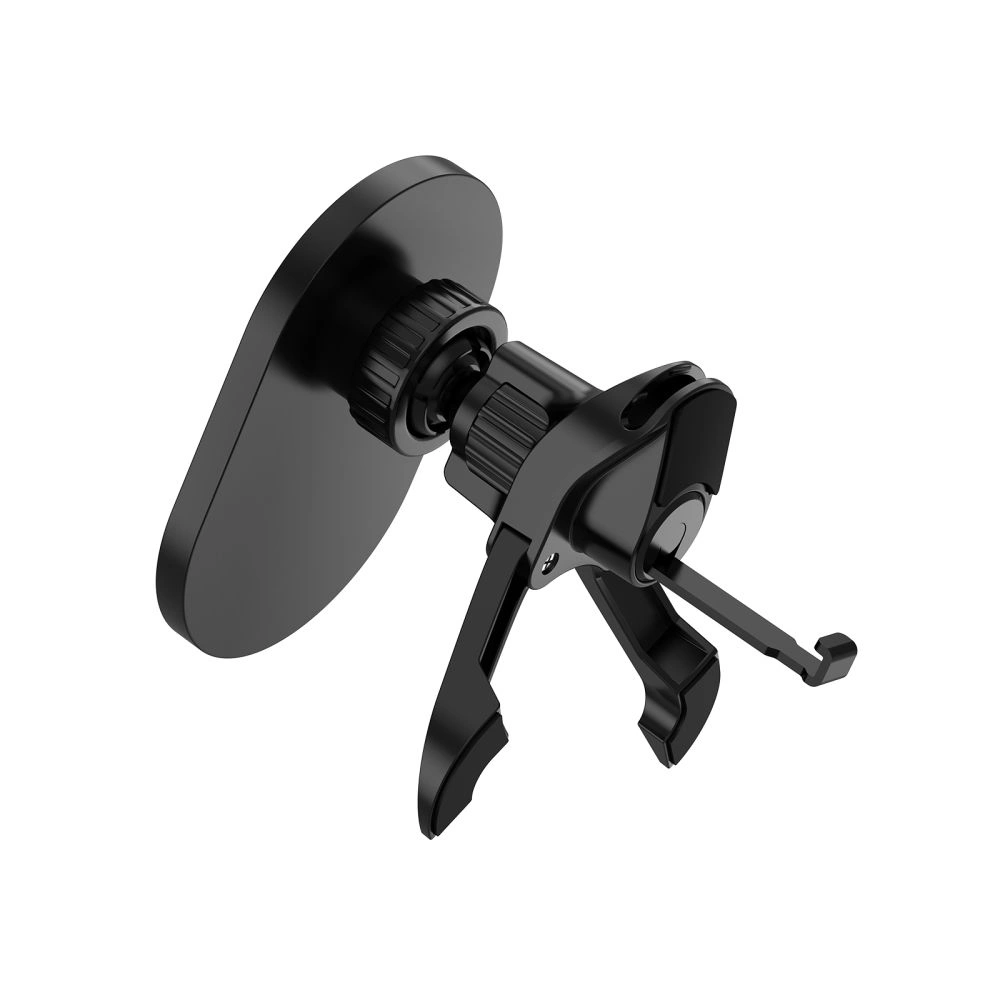 Hurtownia GSM - Upevnění do auta na mřížku s nabíječkou 15W + 2x magnetické destičky Tech-Protect MM15W-V6 Magnetic MagSafe Stabilní ventilační držák do auta bezdrátová nabíječka 15W černá - THP3909 - {ean13} - Hurt