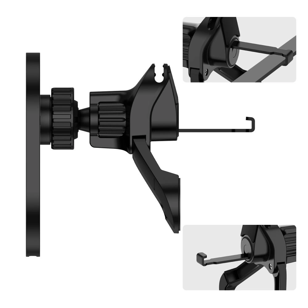 Hurtownia GSM - Upevnění do auta na mřížku s nabíječkou 15W + 2x magnetické destičky Tech-Protect MM15W-V6 Magnetic MagSafe Stabilní ventilační držák do auta bezdrátová nabíječka 15W černá - THP3909 - {ean13} - Hurt