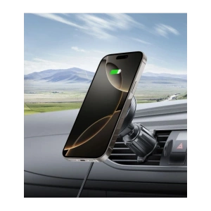 Hurtownia GSM - Tech-protect Mm15w-v4 Magnetic Magsafe Dashboard & Vent Car Mount Wireless Charger 15w Black - THP3910 - {ean13} - Hurt