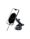 Hurtownia GSM - Uchwyt samochodowy na kokpit / szybę / do kratki z ładowarką 15W + 2x blaszki magnetyczne Tech-Protect MM15W-V6 Magnetic MagSafe Dashboard & Vent Car Mount Wireless Charger 15W Black - THP3911 - {ean13} - Hurt