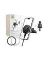 Hurtownia GSM - Uchwyt samochodowy do kratki / do gniazda CD z ładowarką 15W + 2x blaszki magnetyczne Tech-Protect MM15W-V5 Magnetic MagSafe CD & Vent Car Mount Wireless Charger 15W Black - THP3913 - {ean13} - Hurt