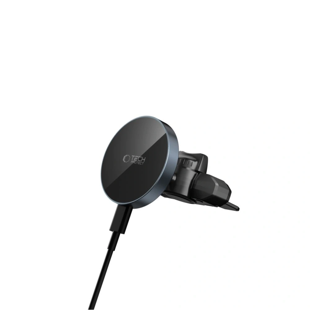 Hurtownia GSM - Tech-protect Mm15w-v5 Magnetic Magsafe Cd & Vent Car Mount Wireless Charger 15w Black/black - THP3913 - {ean13} - Hurt