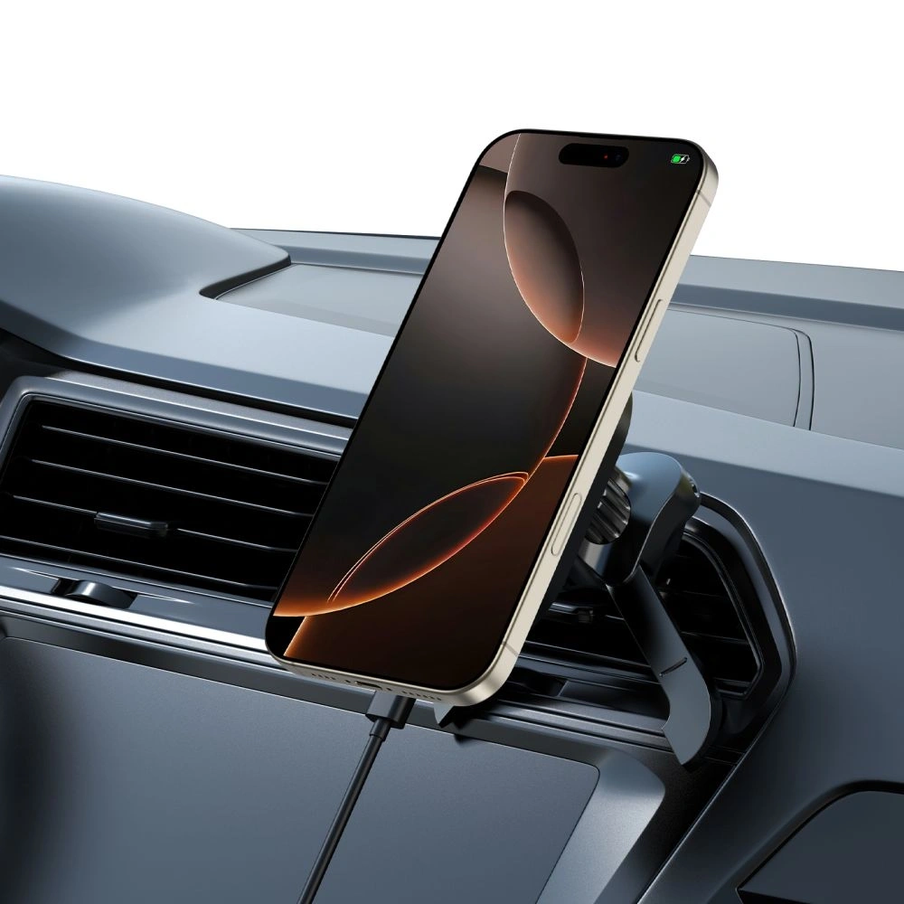Hurtownia GSM - Tech-protect Mm15w-v5 Magnetic Magsafe Stable Vent Car Mount Wireless Charger 15w Black/black - THP3914 - {ean13} - Hurt