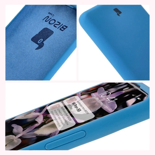 Silikonowe etui Bizon Soft Case Xiaomi Redmi Note 14 Pro+ Plus 5G niebieskie