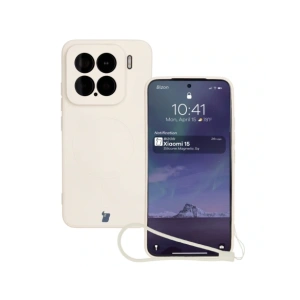 Hurtownia GSM - Bizon Case Silicone Magnetic Sq Xiaomi 15 bej - BIZ8591 - {ean13} - Hurt