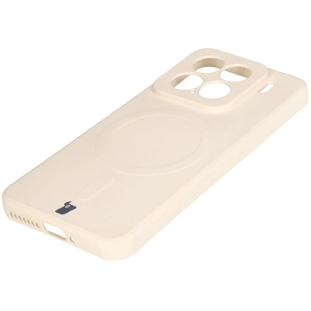 Hurtownia GSM - Bizon Case Silicone Magnetic Sq Xiaomi 15 bej - BIZ8591 - {ean13} - Hurt
