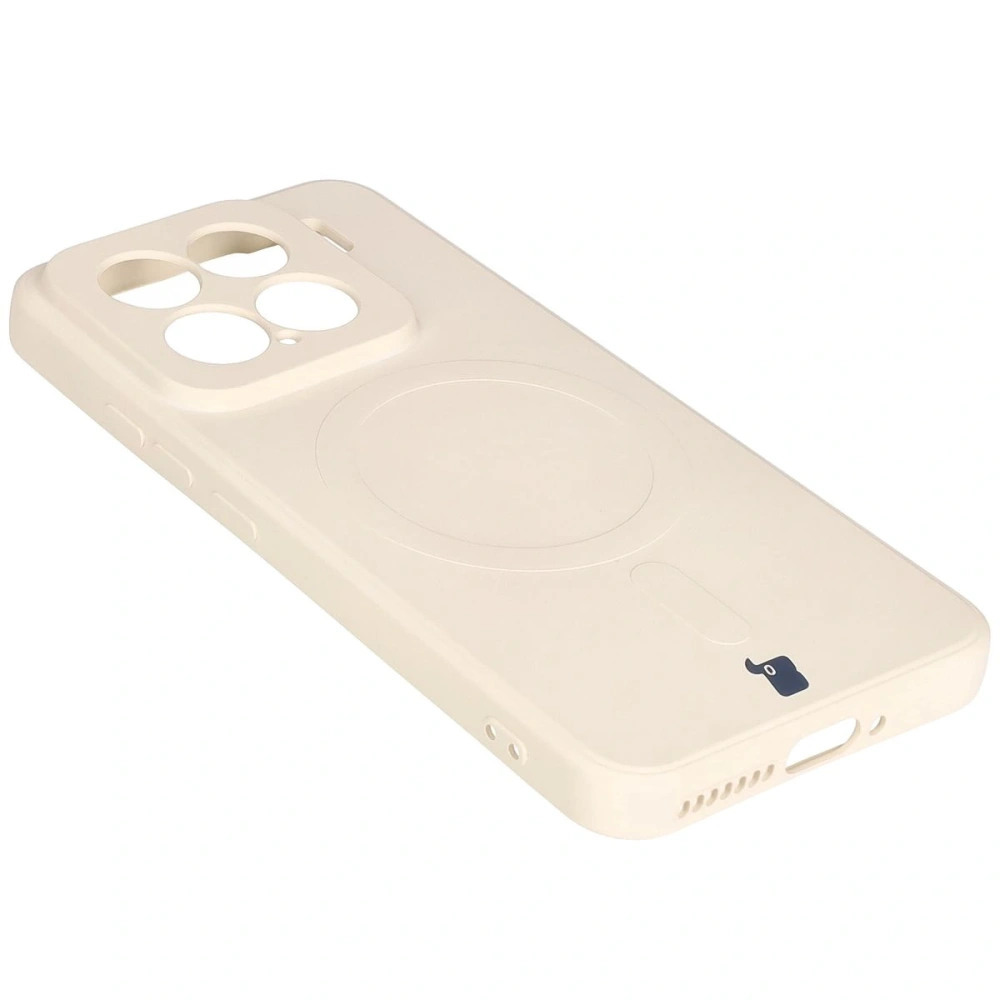 Hurtownia GSM - Bizon Case Silicone Magnetic Sq Xiaomi 15 bej - BIZ8591 - {ean13} - Hurt
