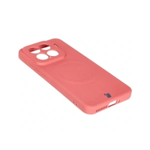 Hurtownia GSM - Silikonový obal s magnetickým kroužkem Bizon Case Silicone Magnetic Sq pro Xiaomi 15 v barvě špinavě růžové - BIZ8592 - {ean13} - Hurt