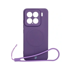 Hurtownia GSM - Bizon Case Silicone Magnetic Sq Xiaomi 15 prună - BIZ8593 - {ean13} - Hurt