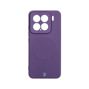 Hurtownia GSM - Bizon Case Silicone Magnetic Sq Xiaomi 15 prună - BIZ8593 - {ean13} - Hurt