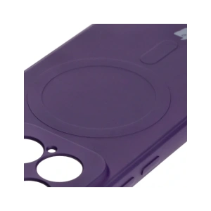 Hurtownia GSM - Silikonové pouzdro s magnetickým kroužkem Bizon Case Silicone Magnetic Sq pro Xiaomi 15 švestkové - BIZ8593 - {ean13} - Hurt