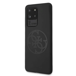 Hurtownia GSM - Etui Guess GUHCS69LS4GBK Samsung Galaxy S20 Ultra G988 schwarz/czarny Hartschale Silikon 4G Tone On Tone - GUE498BLK - {ean13} - Hurt