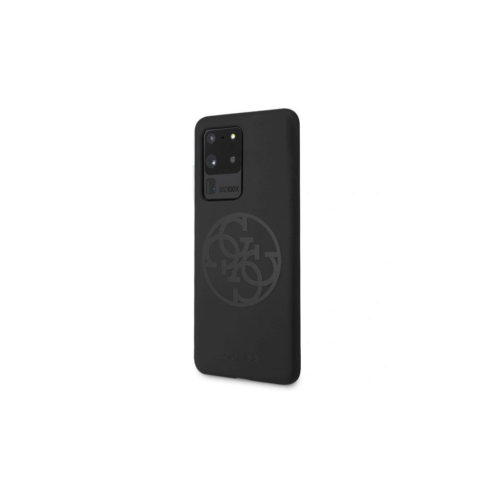 Hurtownia GSM - Etui Guess GUHCS69LS4GBK Samsung Galaxy S20 Ultra G988 negru/czarny hard case Silicon 4G Tone On Tone - GUE498BLK - {ean13} - Hurt