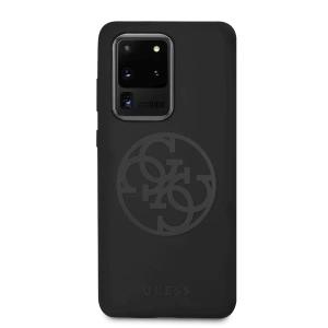 Hurtownia GSM - Etui Guess GUHCS69LS4GBK Samsung Galaxy S20 Ultra G988 schwarz/czarny Hartschale Silikon 4G Tone On Tone - GUE498BLK - {ean13} - Hurt