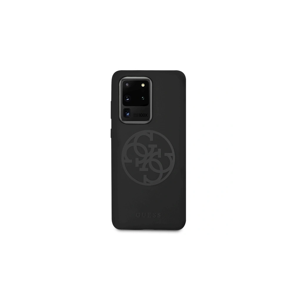 Hurtownia GSM - Etui Guess GUHCS69LS4GBK Samsung Galaxy S20 Ultra G988 negru/czarny hard case Silicon 4G Tone On Tone - GUE498BLK - {ean13} - Hurt
