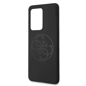 Hurtownia GSM - Etui Guess GUHCS69LS4GBK Samsung Galaxy S20 Ultra G988 schwarz/czarny Hartschale Silikon 4G Tone On Tone - GUE498BLK - {ean13} - Hurt