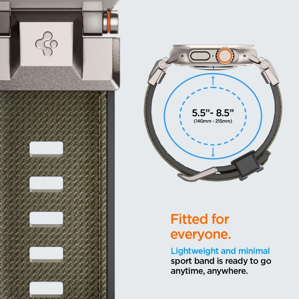 Hurtownia GSM - Spigen DuraPro Armor Apple Watch 6 / 7 / 8 / 9 / 10 / SE / Ultra 1 / 2 44/45/46/49mm Militärgrün - SPN16670 - {ean13} - Hurt