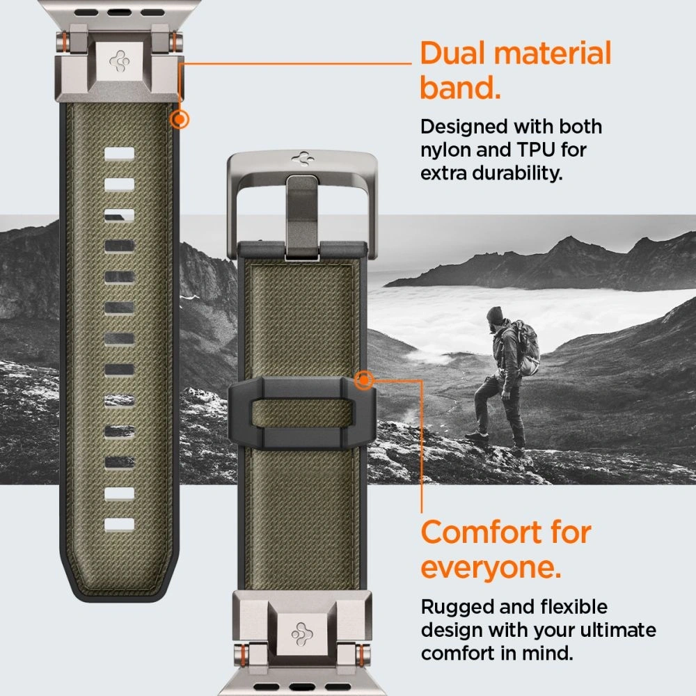 Hurtownia GSM - Spigen DuraPro Armor Apple Watch 6 / 7 / 8 / 9 / 10 / SE / Ultra 1 / 2 44/45/46/49mm Militärgrün - SPN16670 - {ean13} - Hurt