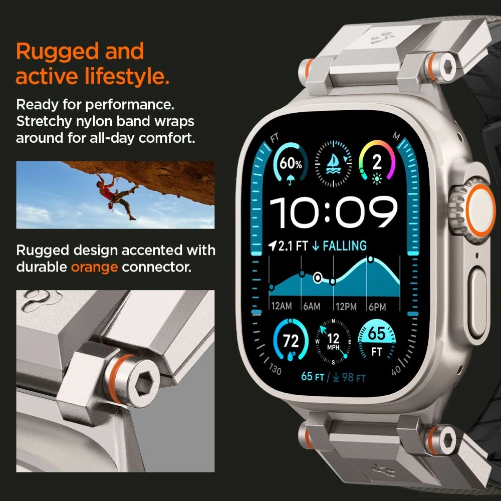 Hurtownia GSM - Spigen DuraPro Armor Apple Watch 6 / 7 / 8 / 9 / 10 / SE / Ultra 1 / 2 44/45/46/49mm Gri - SPN16672 - {ean13} - Hurt
