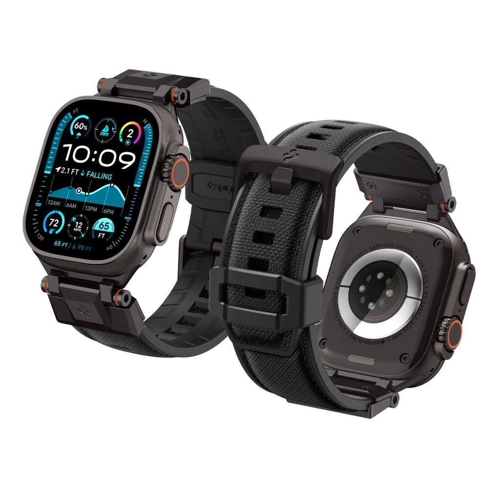 Hurtownia GSM - Spigen DuraPro Armor Apple Watch 6 / 7 / 8 / 9 / 10 / SE / Ultra 1 / 2 44/45/46/49mm Schwarze Edition - SPN16673 - {ean13} - Hurt