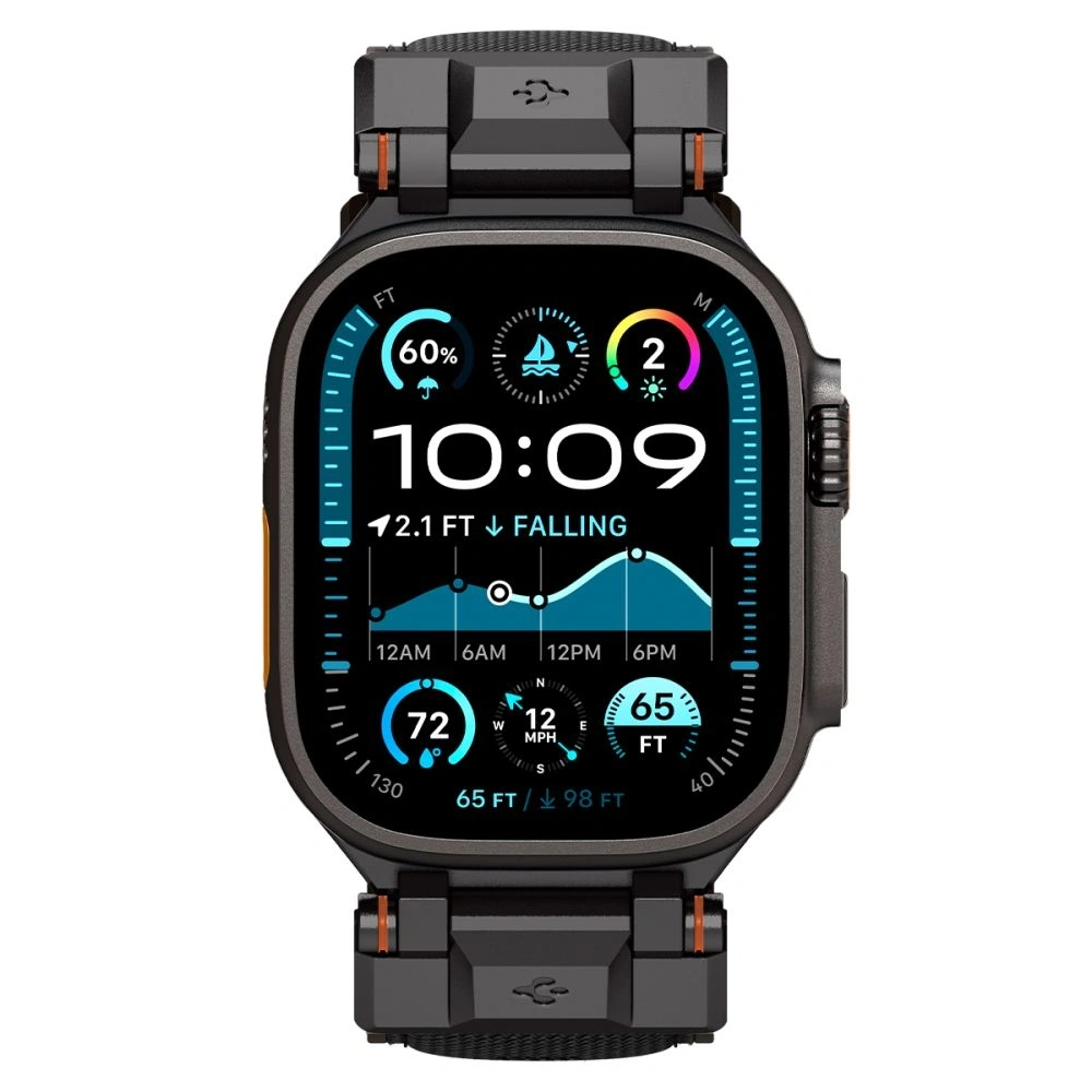 Hurtownia GSM - Spigen DuraPro Armor Apple Watch 6 / 7 / 8 / 9 / 10 / SE / Ultra 1 / 2 44/45/46/49mm Editia Neagră - SPN16673 - {ean13} - Hurt