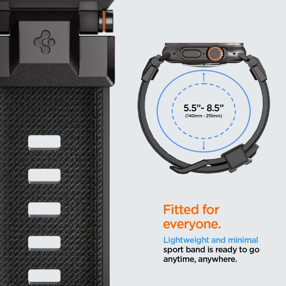 Hurtownia GSM - Etui Spigen DuraPro Armor Apple Watch 6 / 7 / 8 / 9 / 10 / SE / Ultra 1 / 2 44/45/46/49mm Černá edice - SPN16673 - {ean13} - Hurt