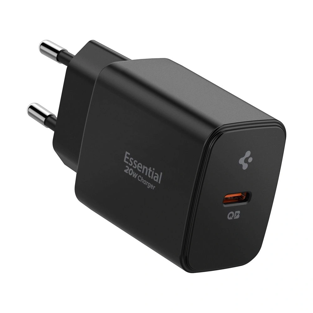 Wholesale Spigen Essential EE201EU 1-port USB-C Network Charger 20W Black - SPN16674 - {ean13} - Hurt
