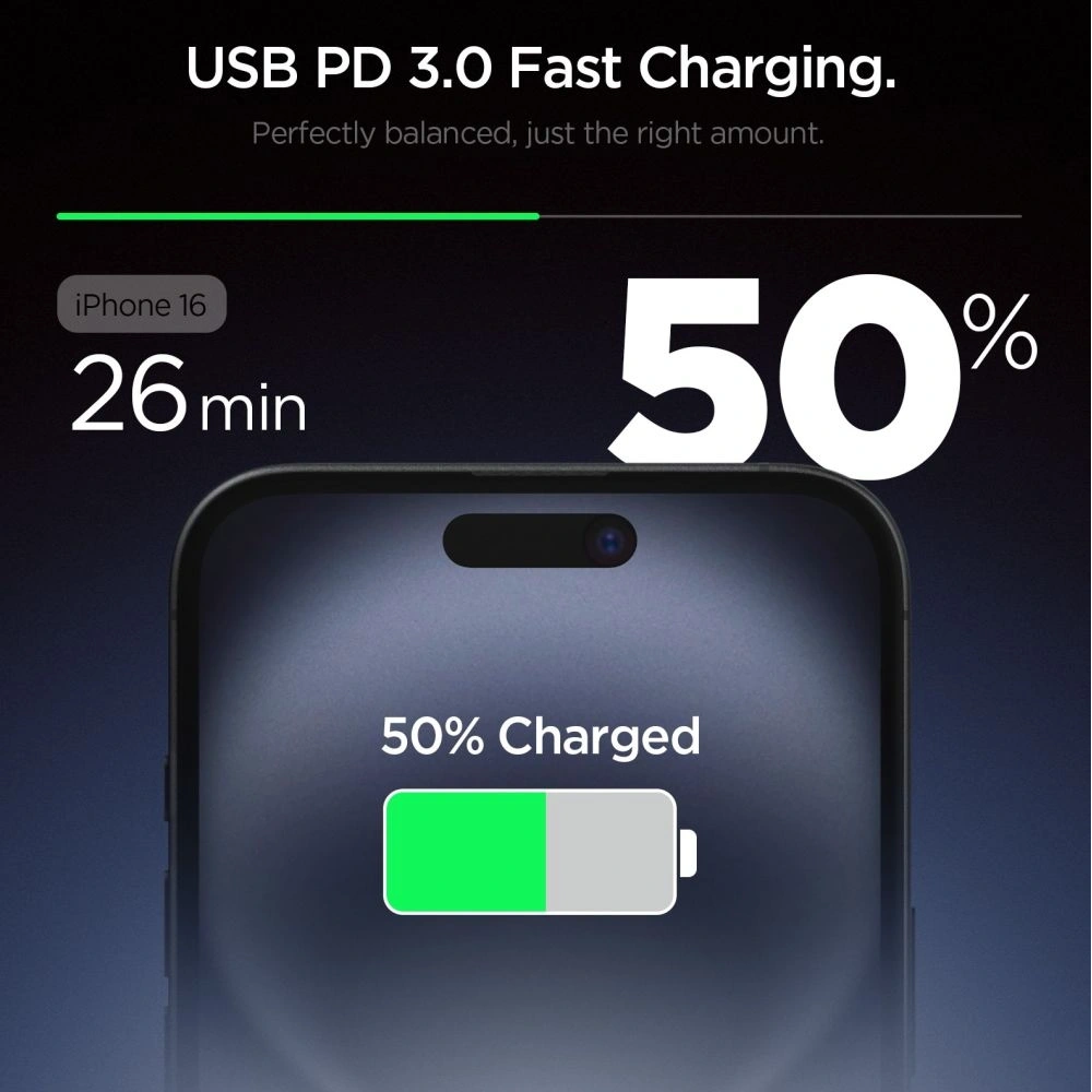 Hurtownia GSM - Ładowarka sieciowa Spigen Essential EE201EU 1-port USB-C Network Charger 20W Black - SPN16674 - {ean13} - Hurt