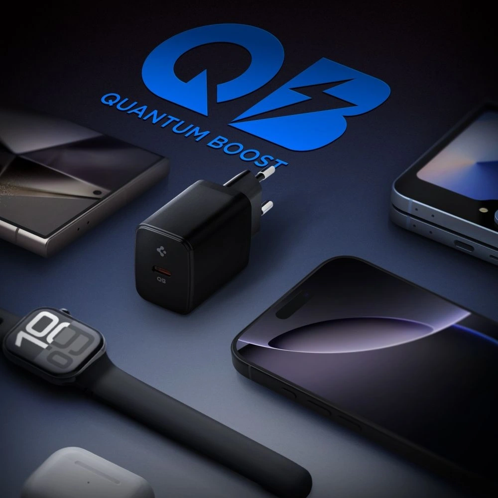 Hurtownia GSM - Spigen Essential EE201EU 1-Port USB-C Netzladegerät 20W Schwarz - SPN16674 - {ean13} - Hurt