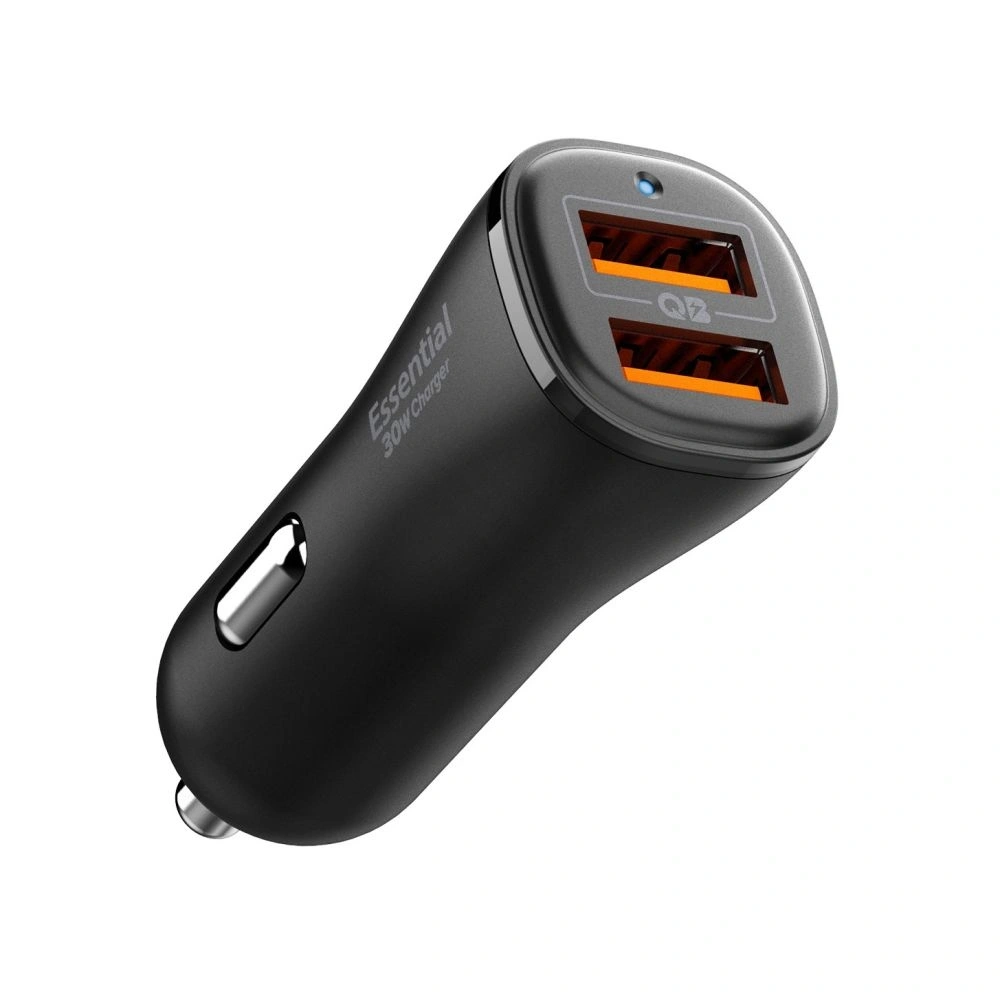 Hurtownia GSM - Nabíječka do auta Spigen Essential EV302 2-port USB-A Car Charger 30W černá - SPN16675 - {ean13} - Hurt