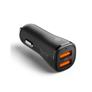 Wholesale Spigen Essential EV302 2-port USB-A Car Charger 30W Black - SPN16675 - {ean13} - Hurt